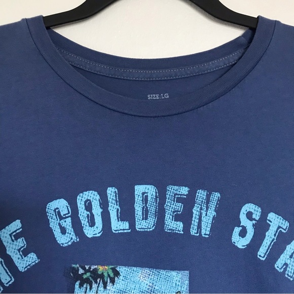 Katin USA Blue The Golden State Graphic T-Shirt Size Large Casual - Picture 2 of 9